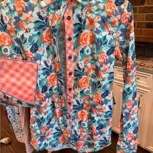 Floral Button-Up Women's Top